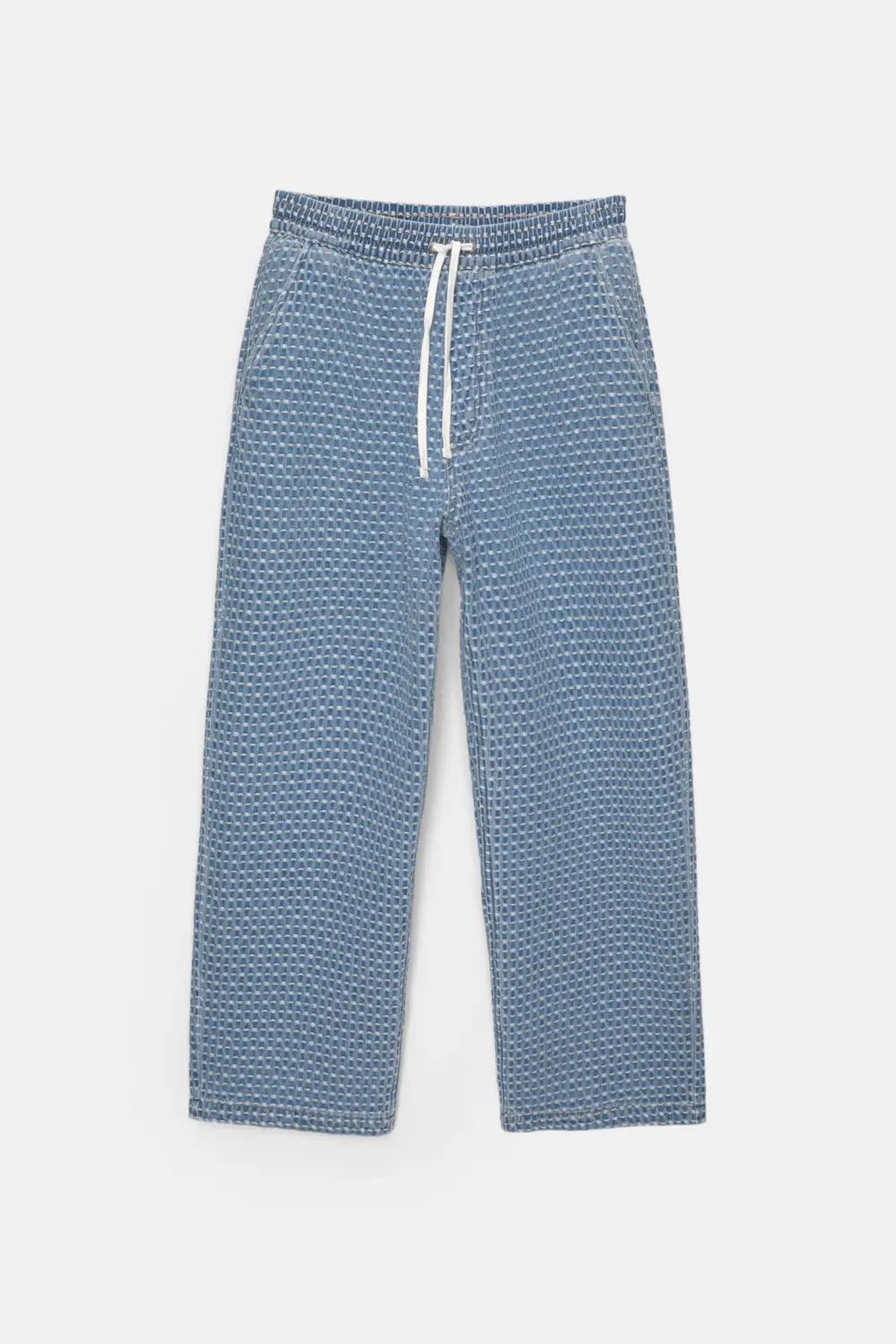 Baggy jacquard jogger jeans