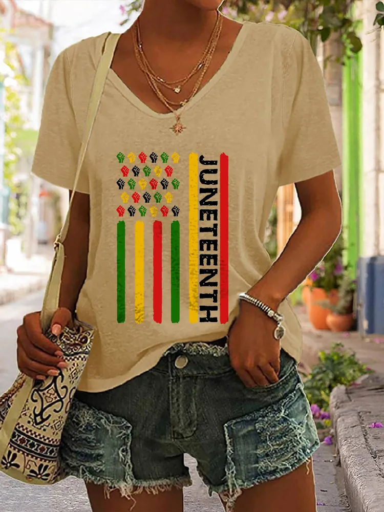 Women'S Juneteenth Short-Sleeved T-Shirt