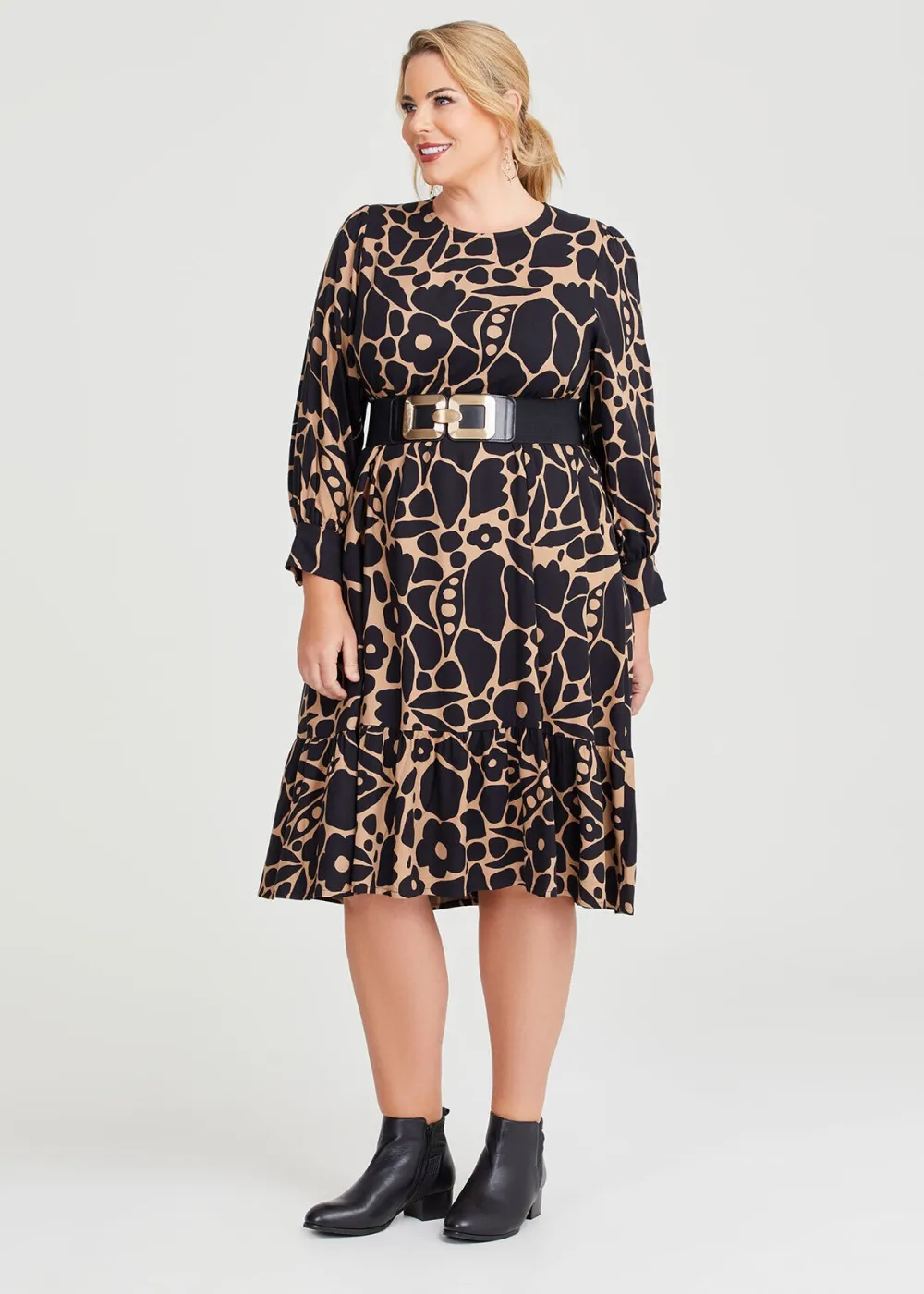 Natural Abstract Botanical Dress