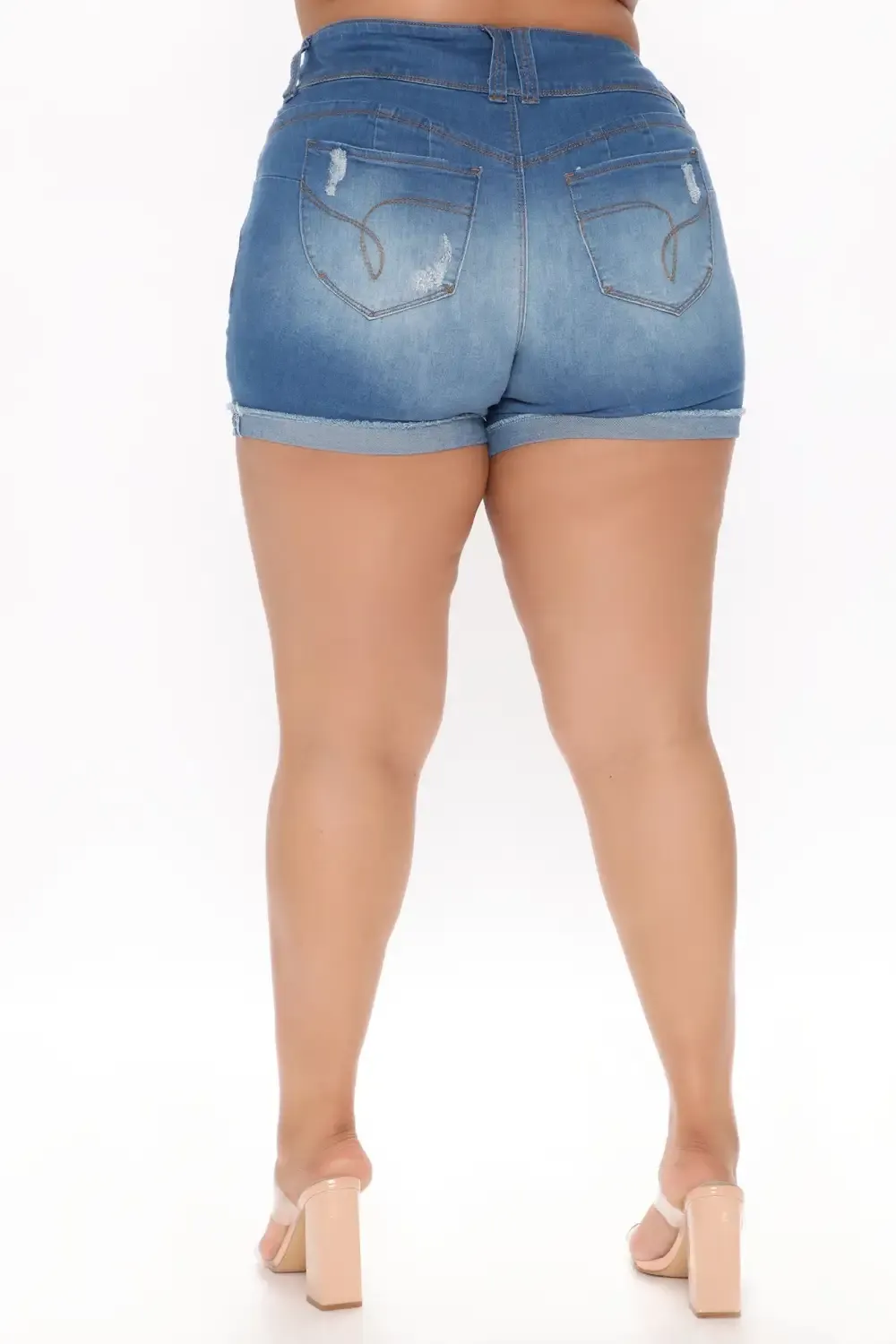 Alexis Booty Booty Shorts - Medium Blue Wash