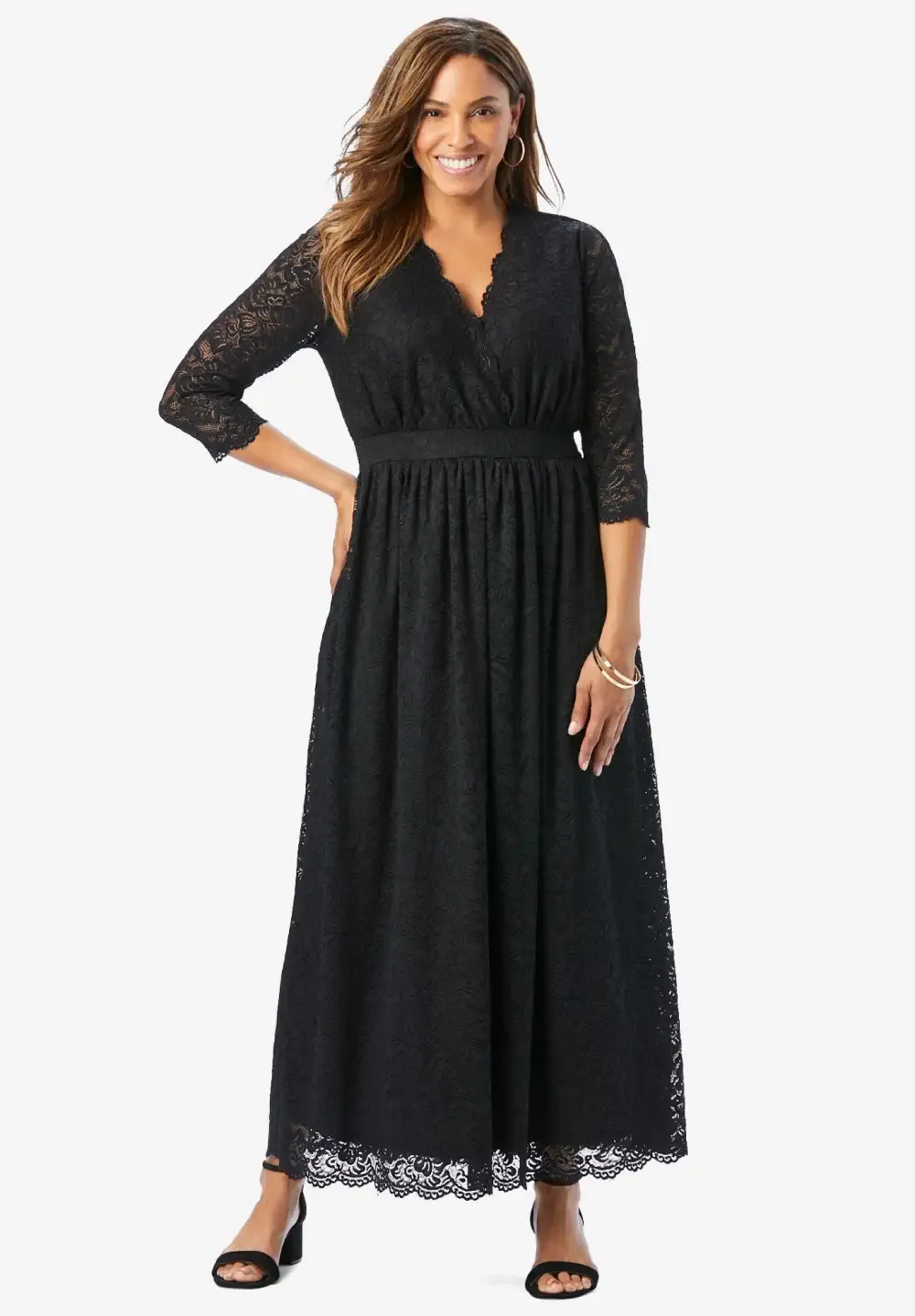 Stretch Lace Maxi Dress