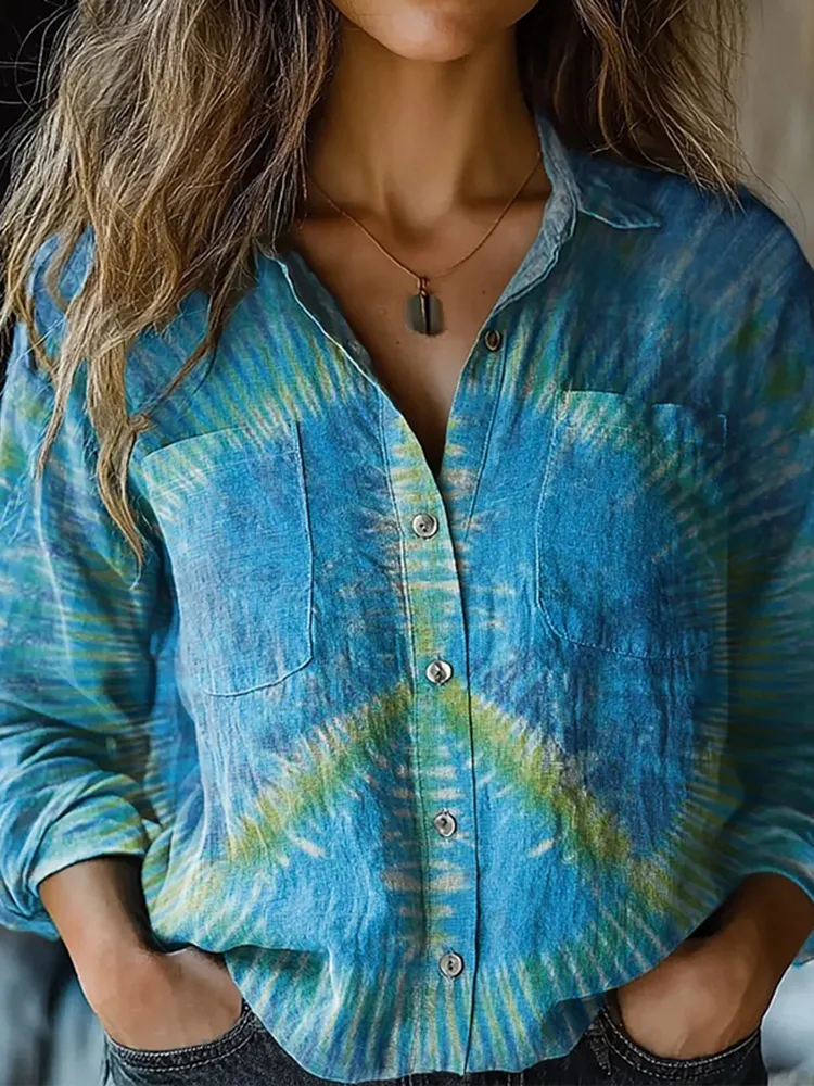 Women's Tie Dye Art Casual Shirt