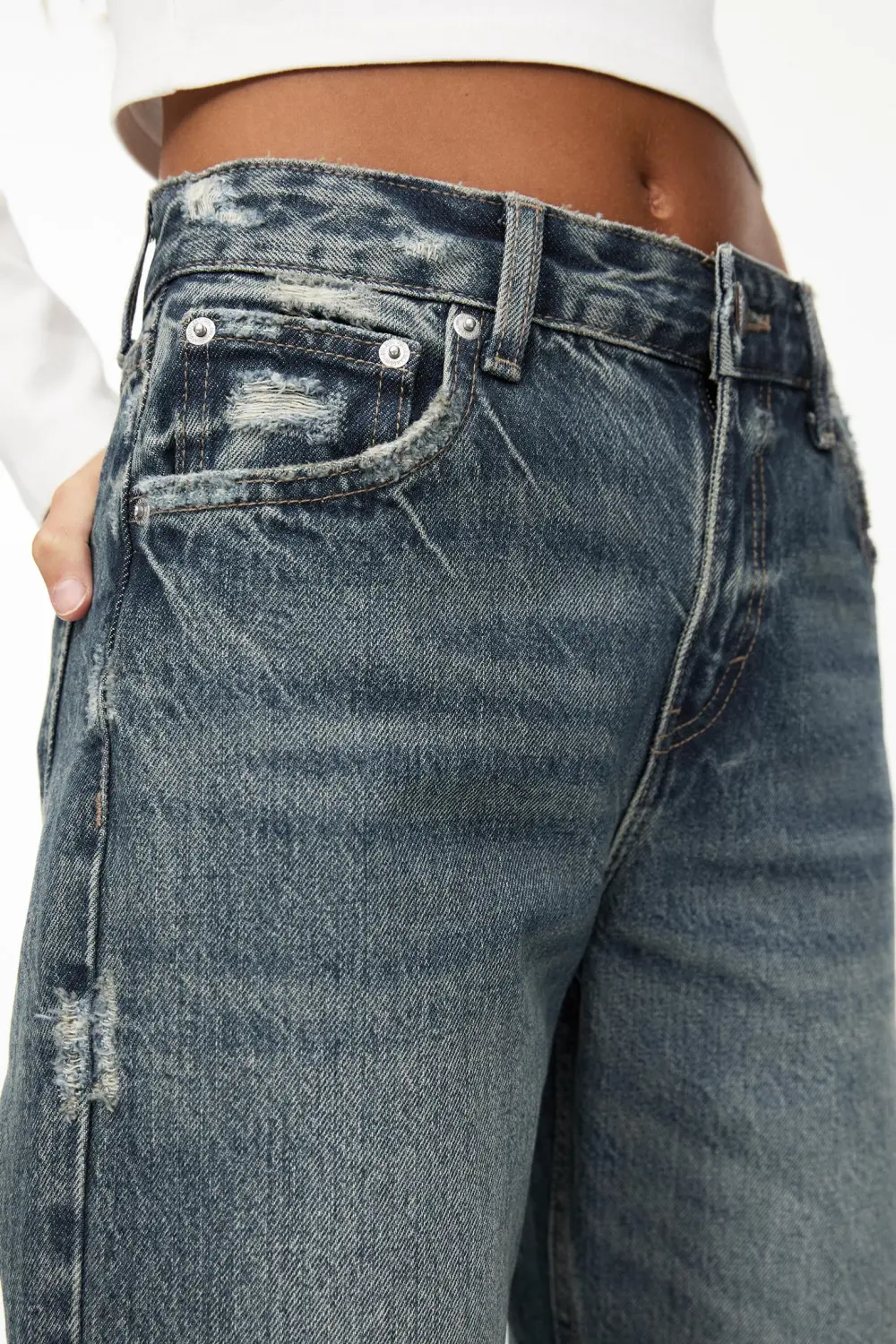 Jeans rectos tiro medio
