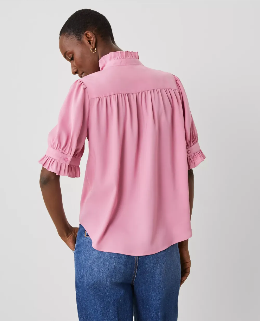 Ruffle Collar Shirt