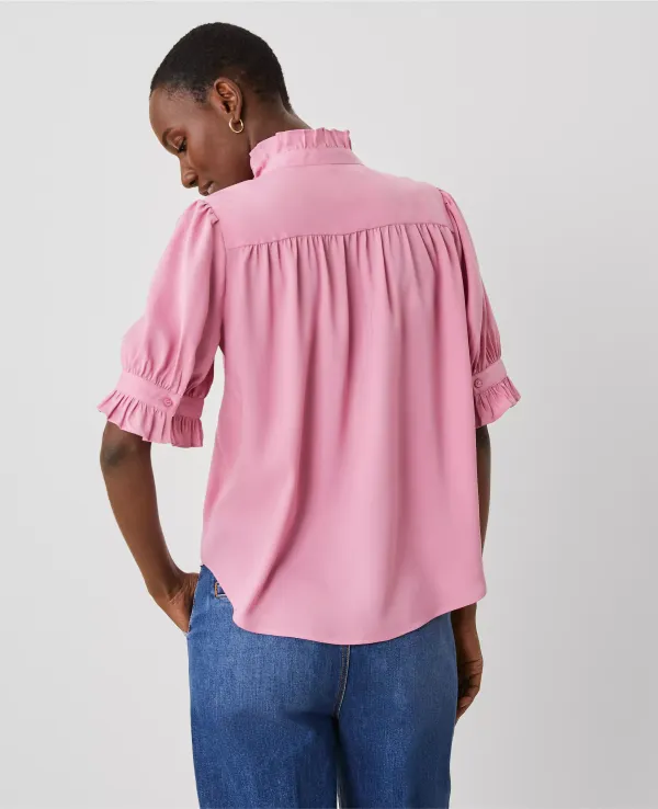 Ruffle Collar Shirt