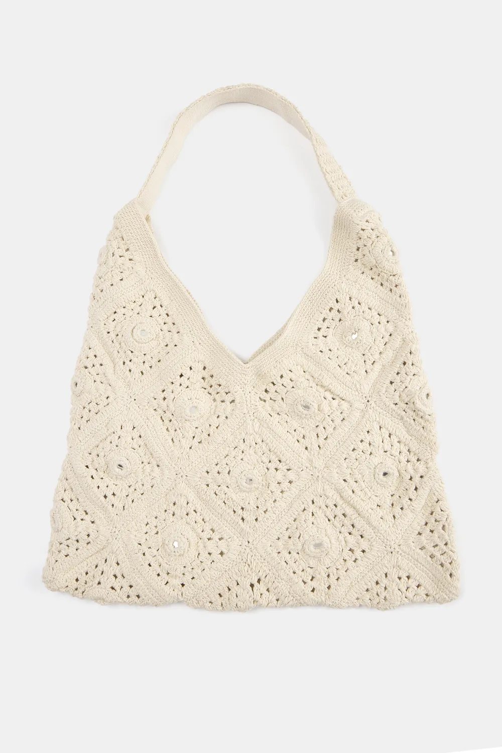 Bolso shopper crochet espejos