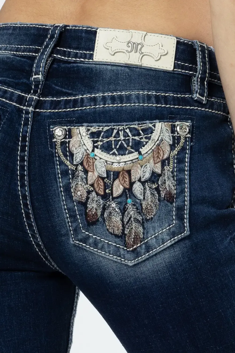 Hazel Feathers Bootcut Jeans