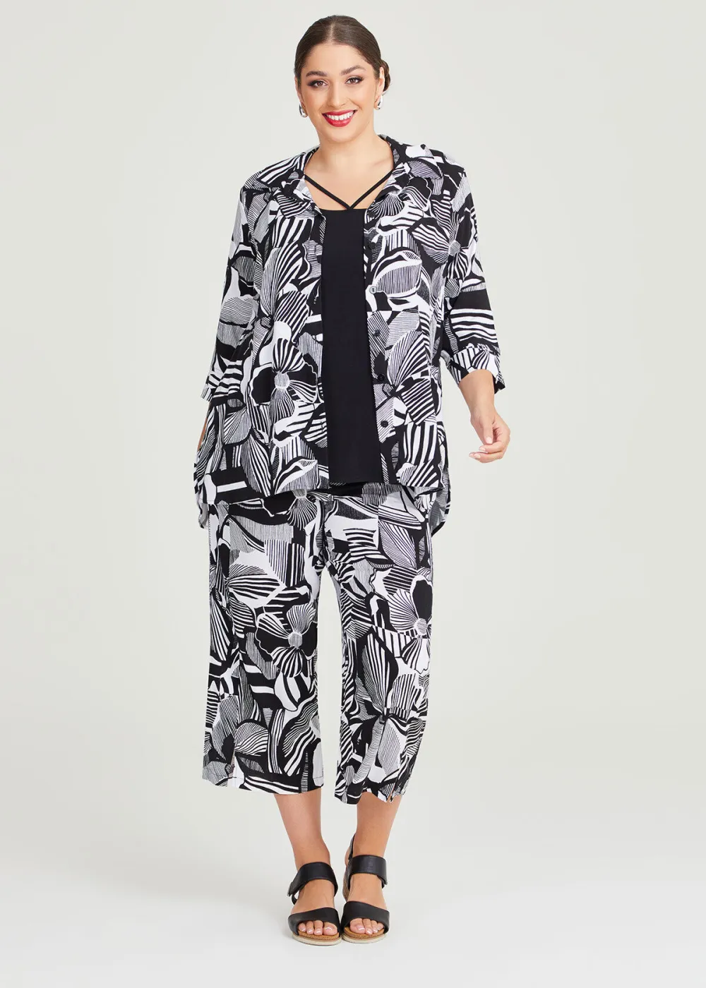 Natural Abstract Flower Shirt