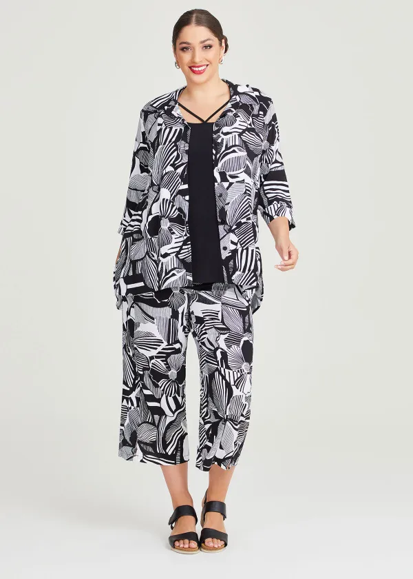 Natural Abstract Flower Shirt