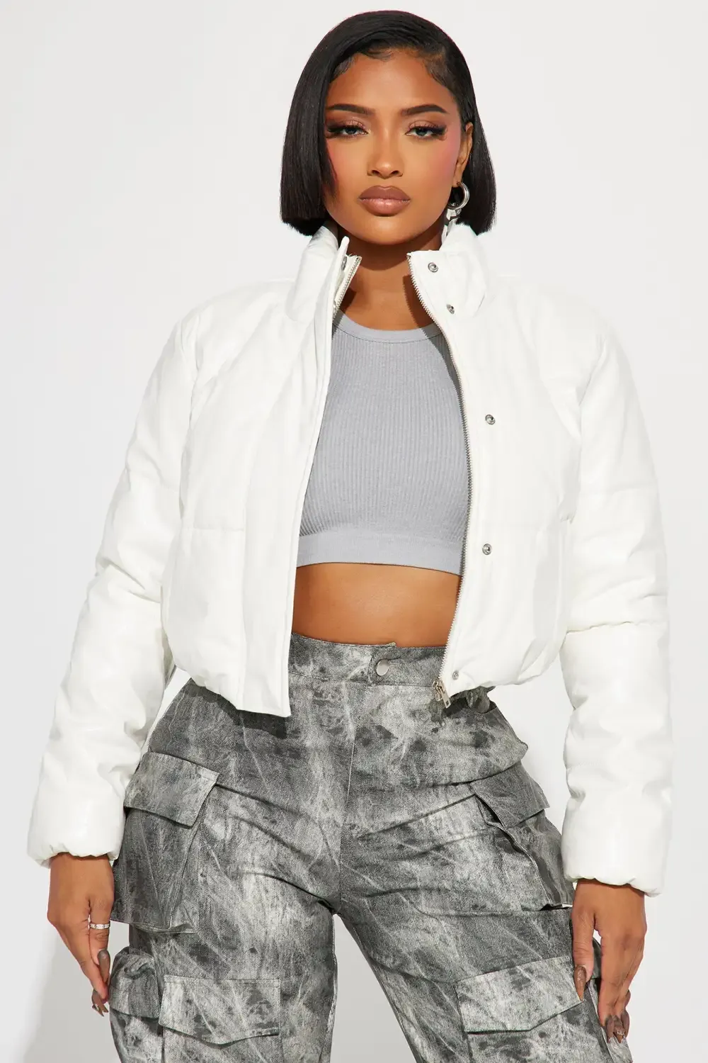 Shining Bright Puffer Jacket - Ivory