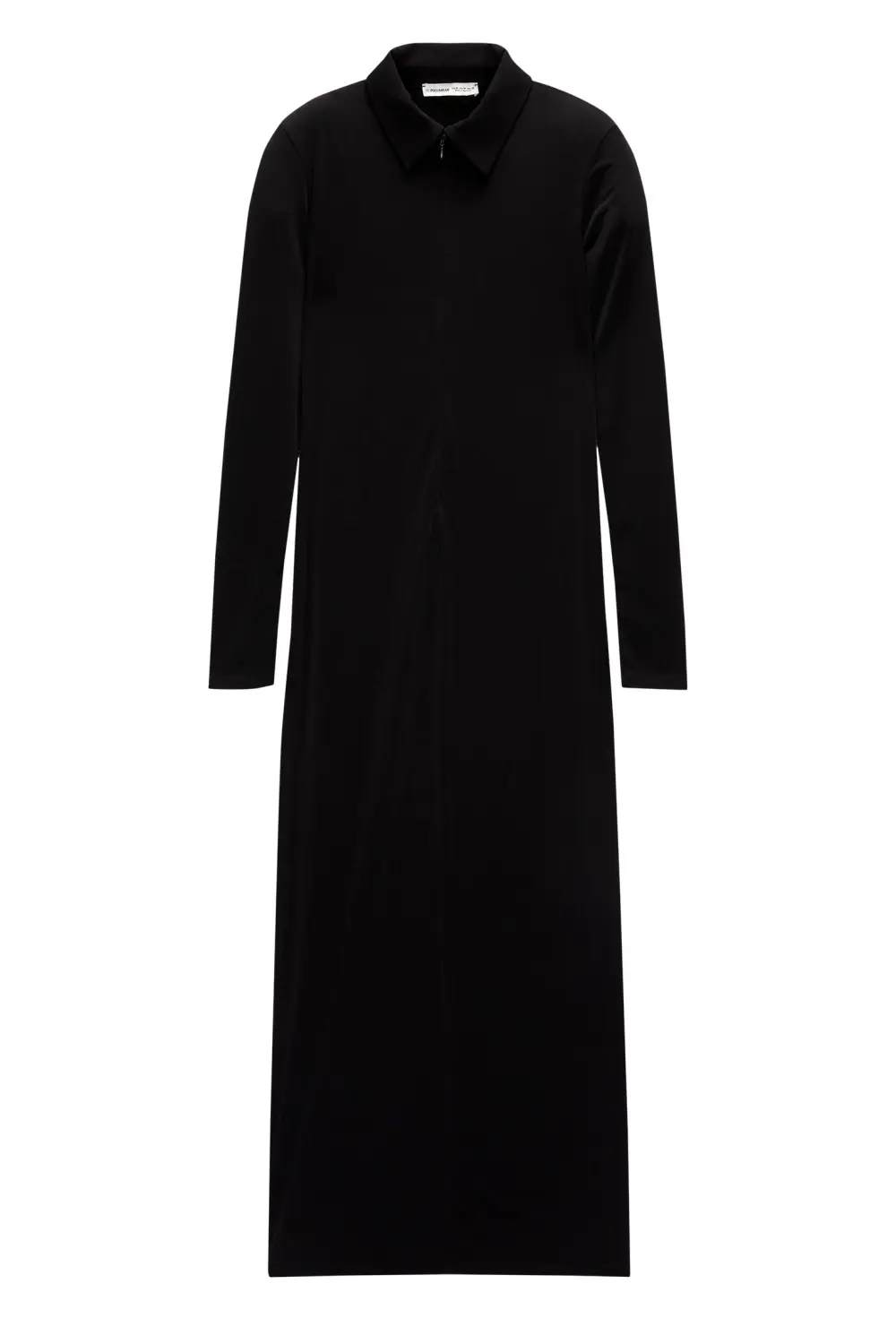 Vestido midi cuello polo