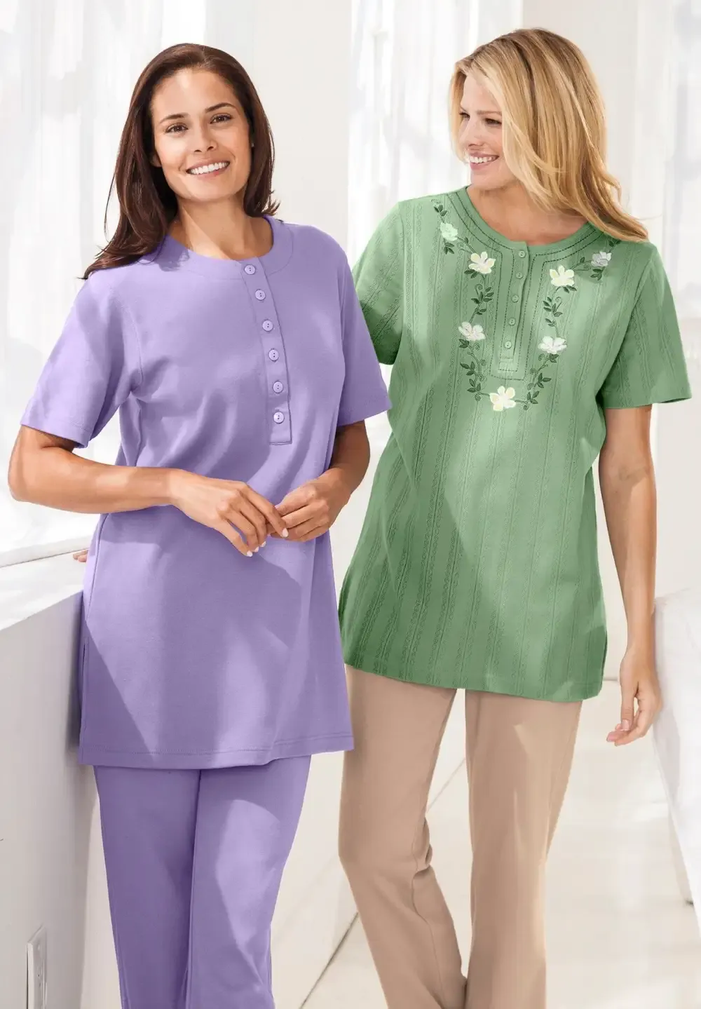 7-Day Embroidered Pointelle Tunic