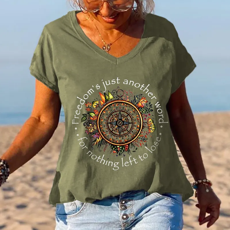 Freedom's Just Another Word For Nothing Left To Lose Graphic Tees