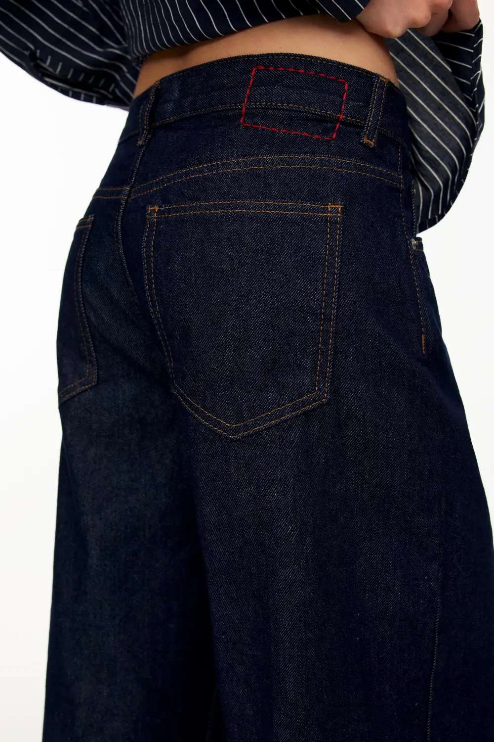 Jeans baggy vuelta bajo