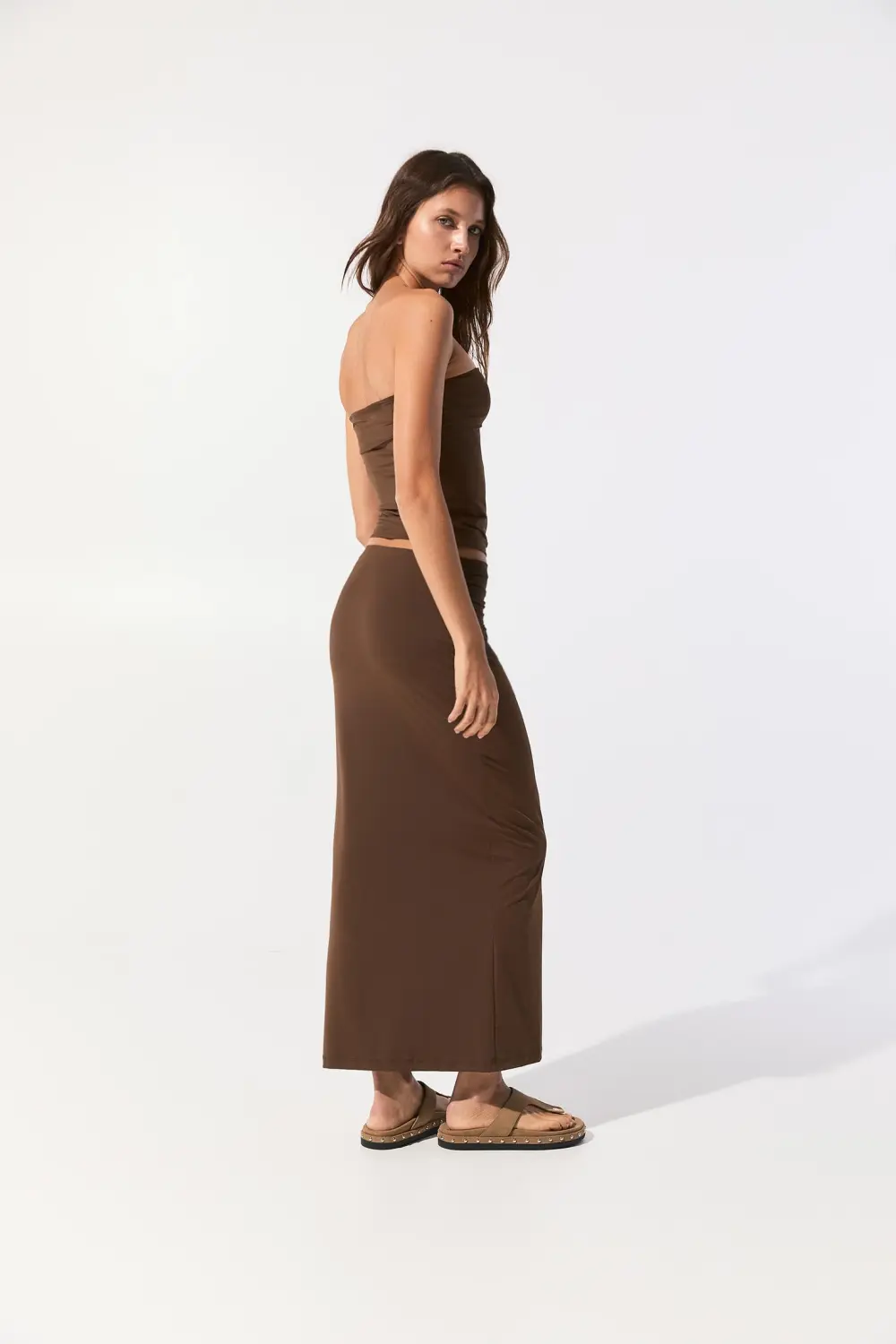 Strapless polyamide top