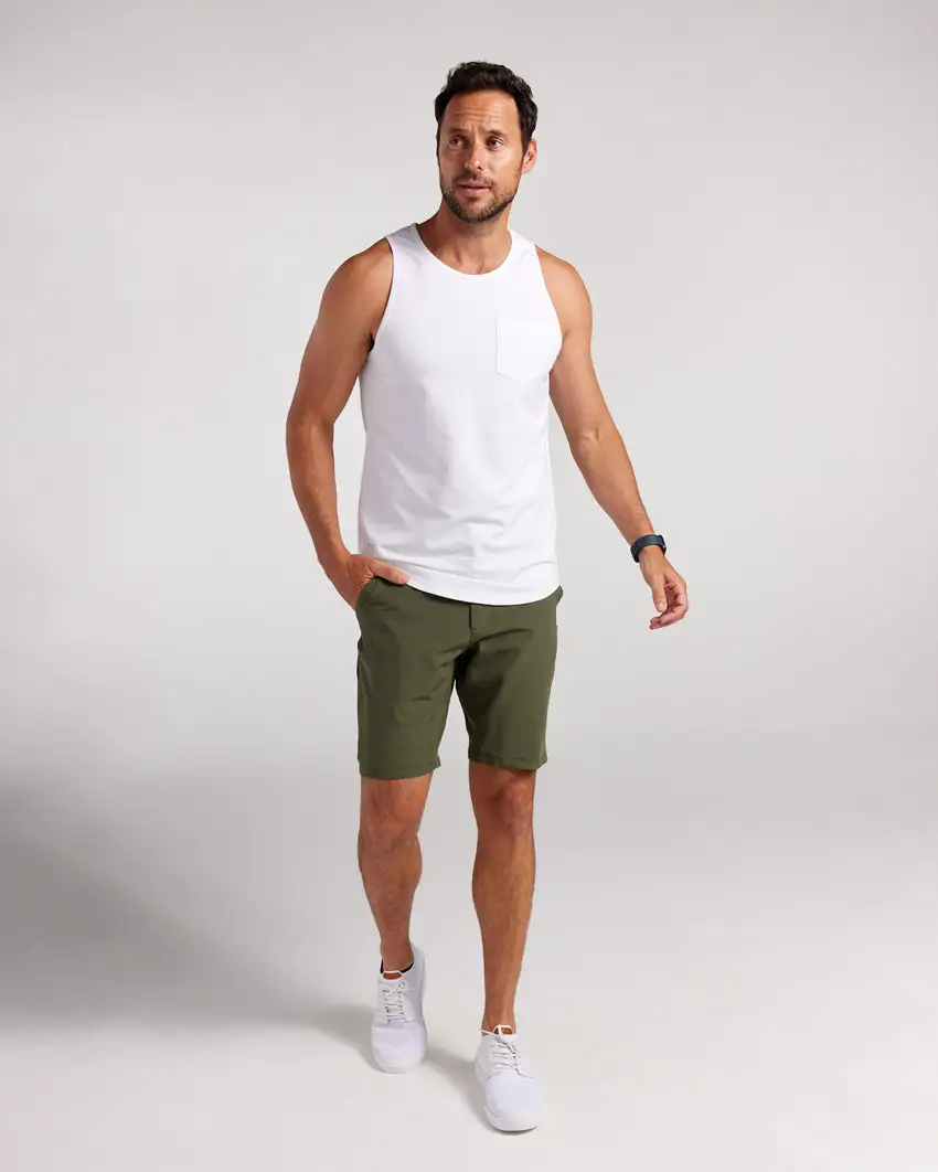 Lux Drop-Cut Pocket Tank