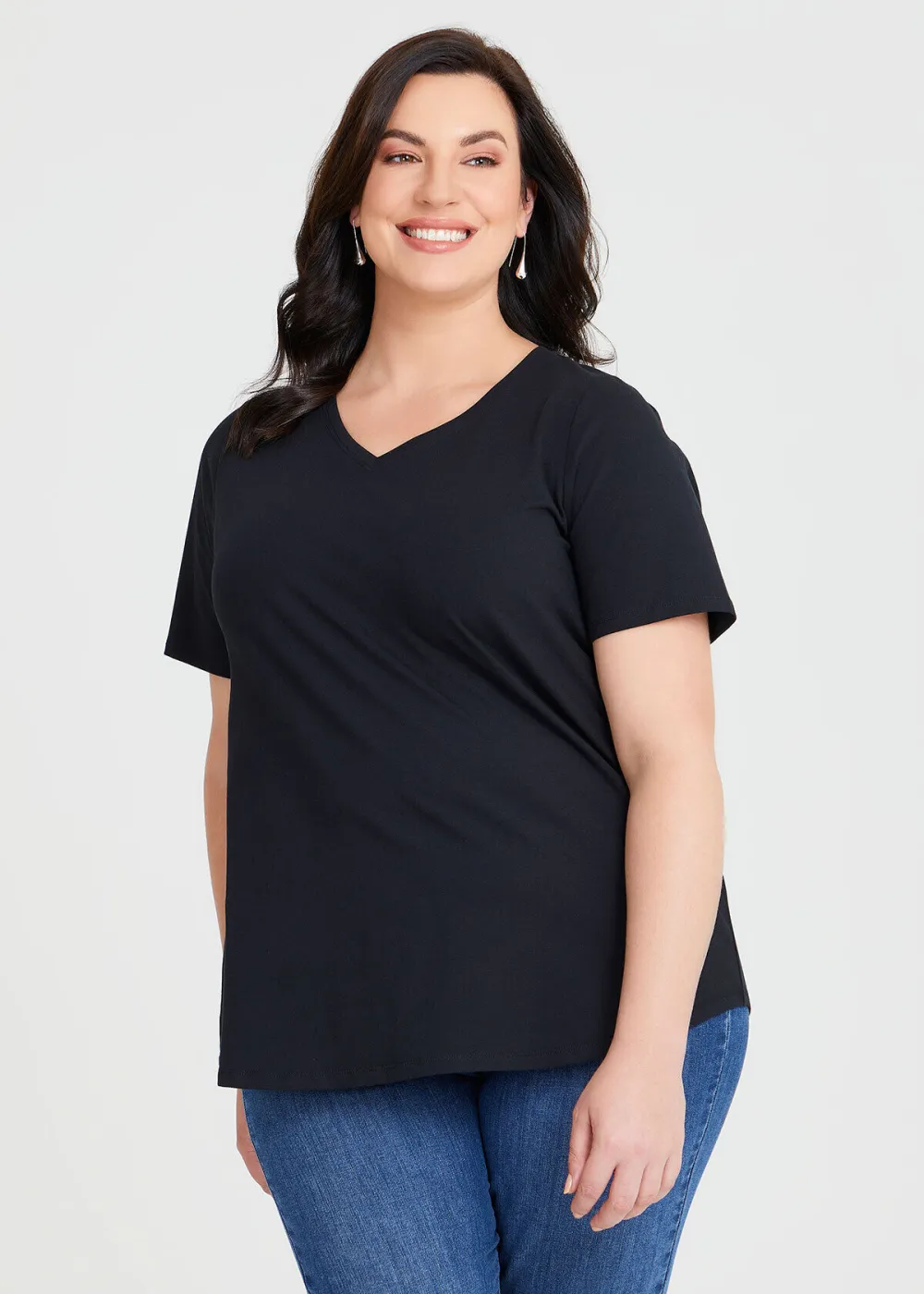 Australian Cotton V-neck T-Shirt