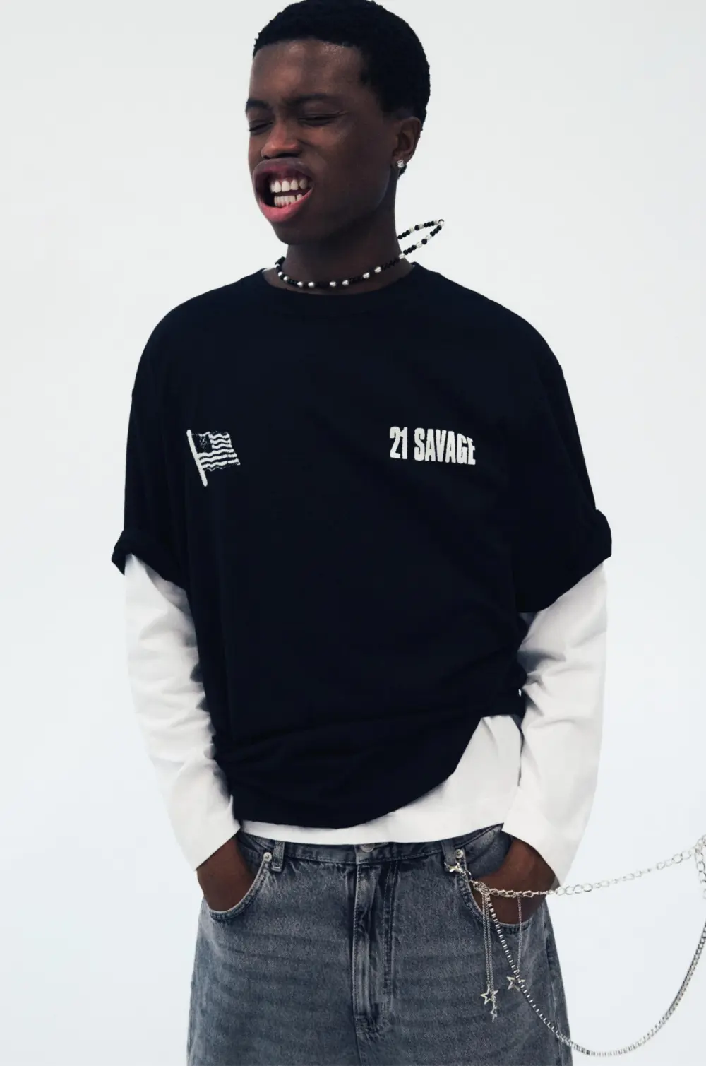 21 Savage black T-shirt
