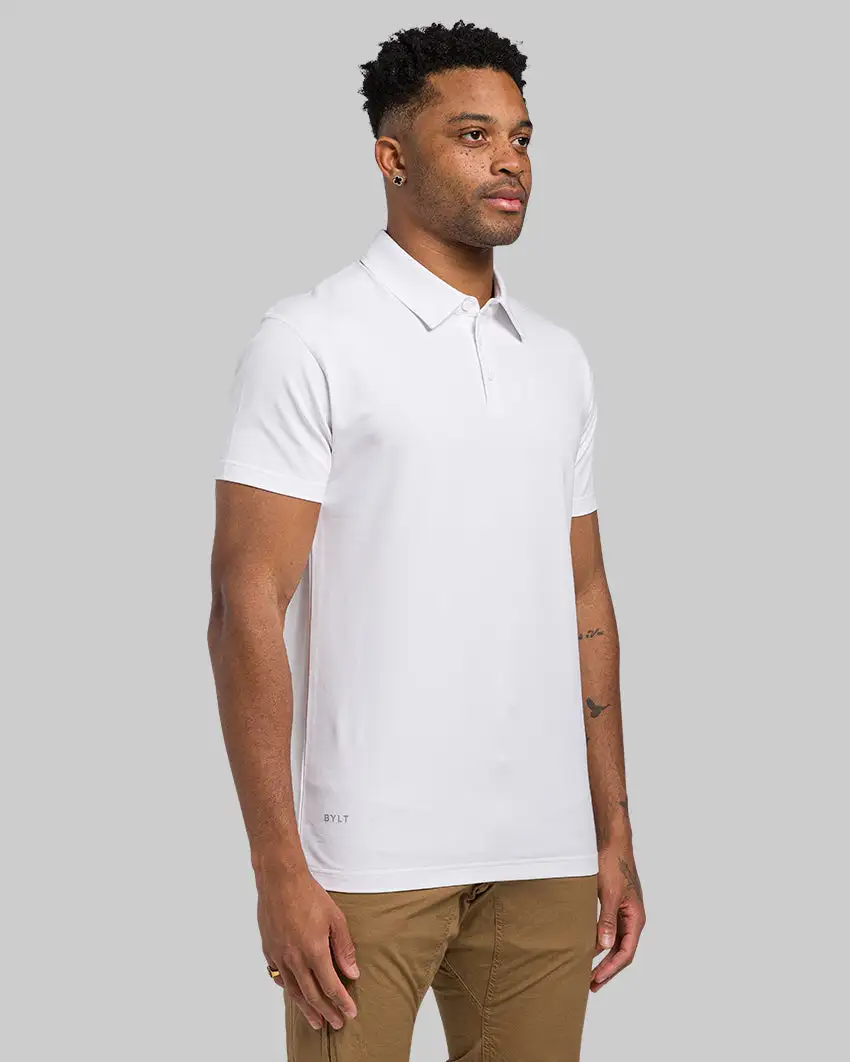 Lux Straight Hem Polo