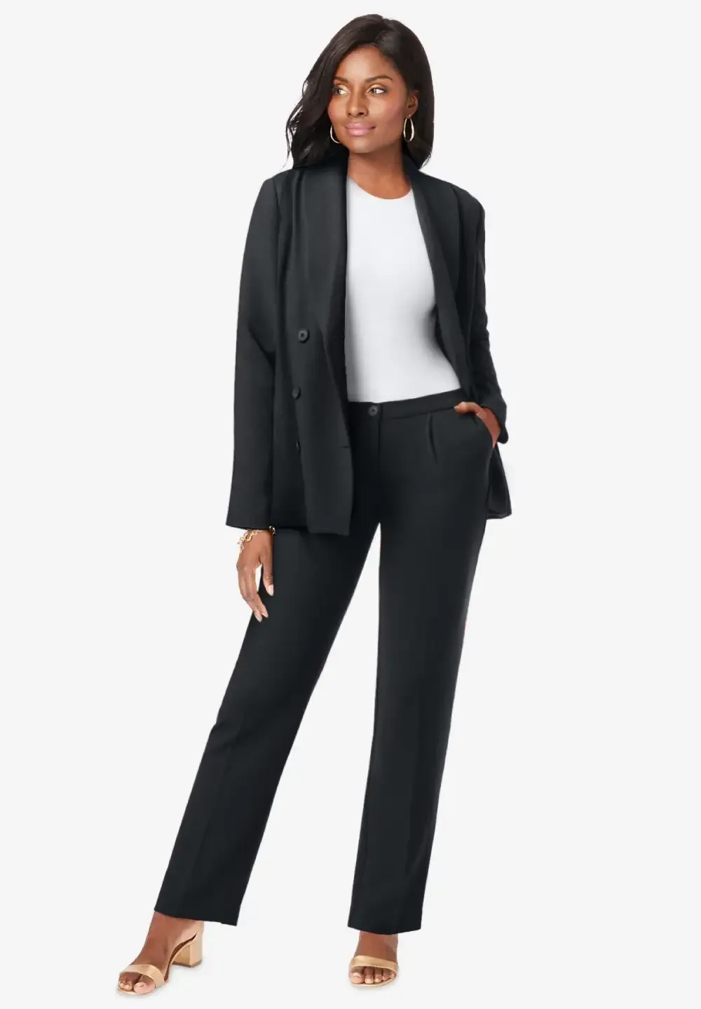 2-Piece Double-Breasted Pantsuit