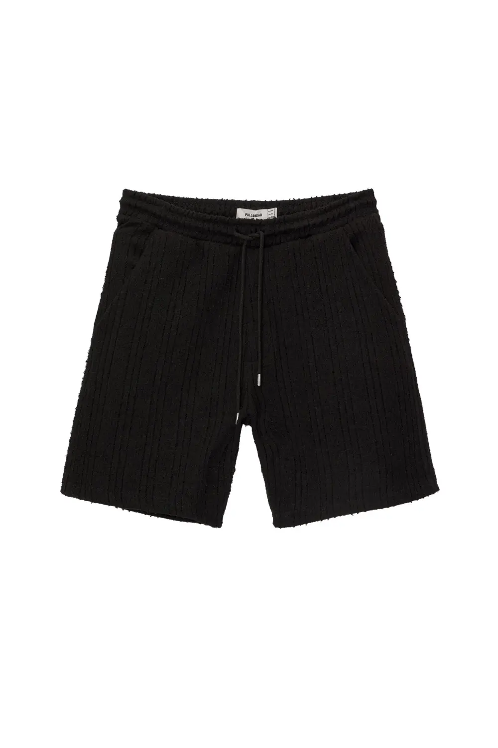 Waffle-knit Bermuda sweatpant shorts