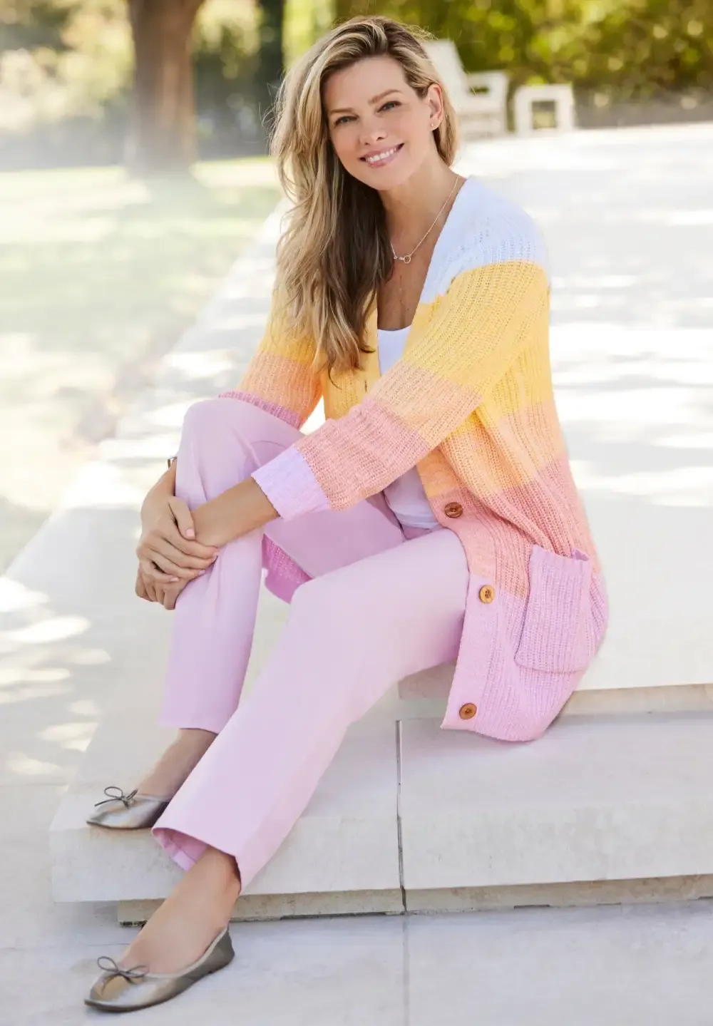 Ombre Shaker Cardigan