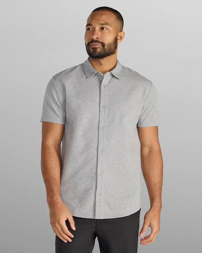 Lux Short Sleeve Button Down