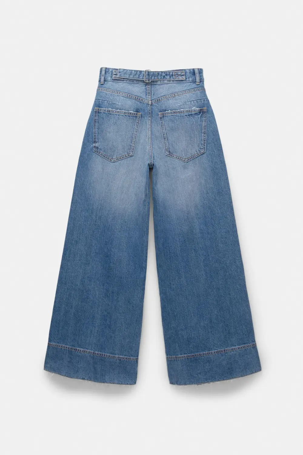 Jeans super wide leg trabilla trasera