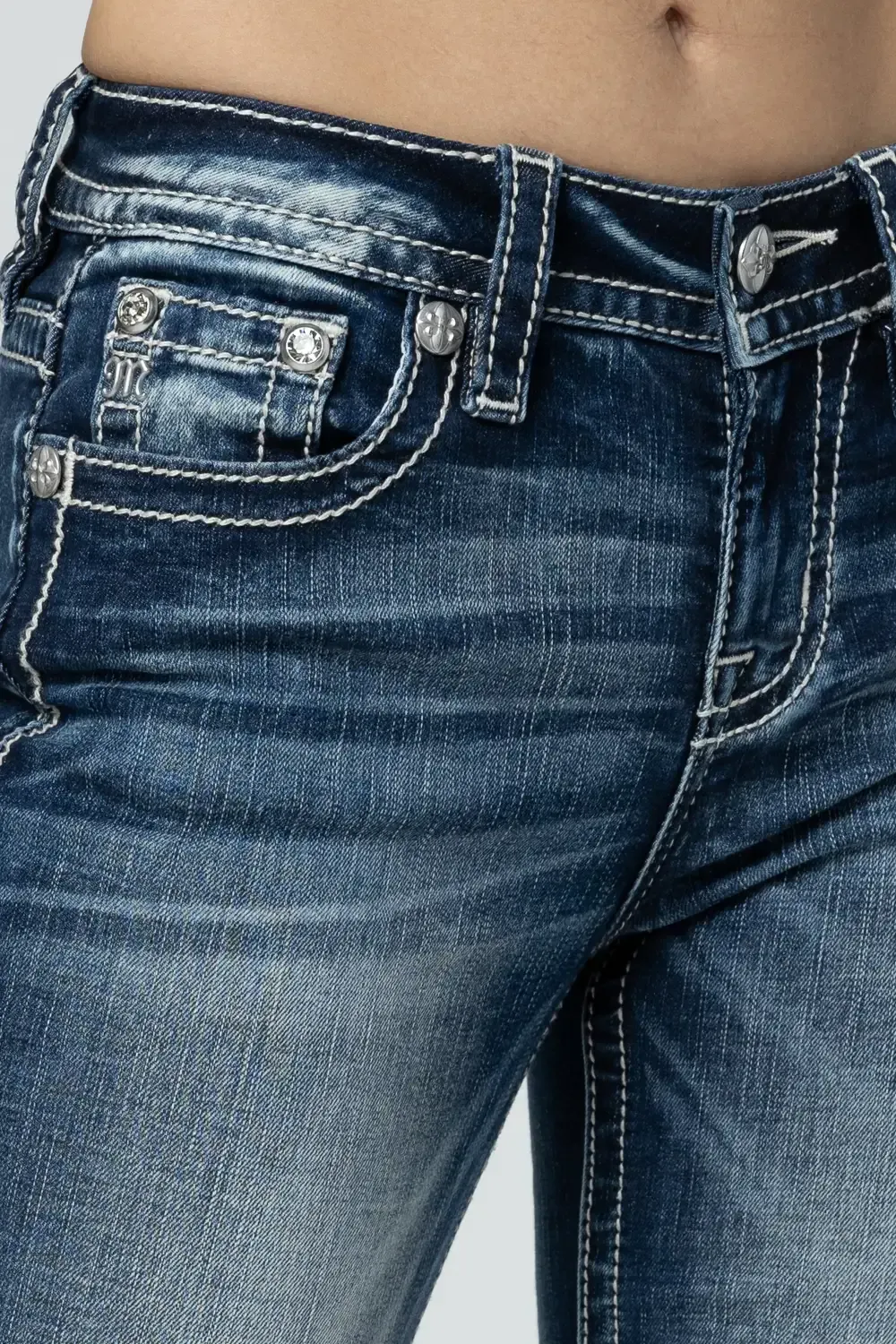 Champagne Leaves Bootcut Jeans