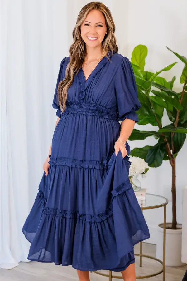 Make A Statement Maxi Dress, Navy