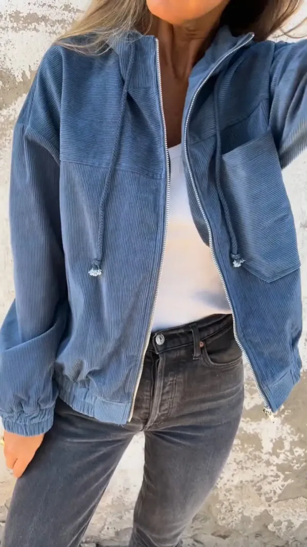Casual Hooded Zipper Jacket