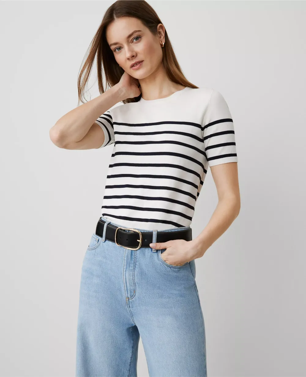 Striped Sweater Tee