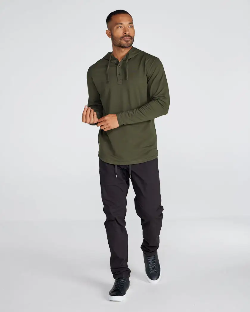 Drop-Cut: Lux Hooded Henley