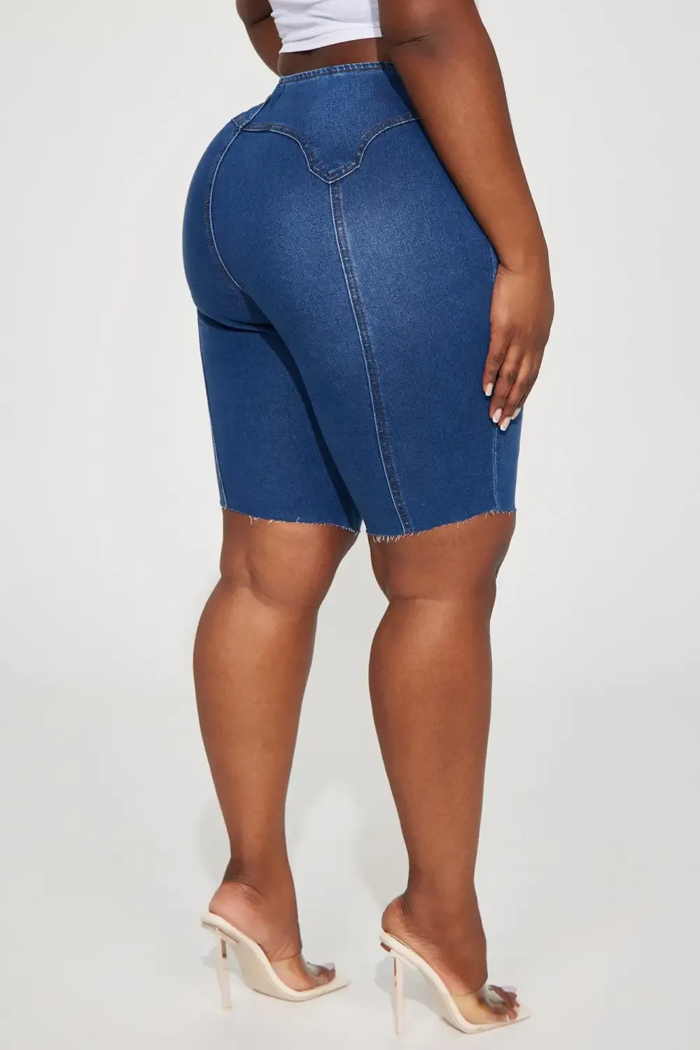 Lenox Stretch Denim Bermuda Shorts - Dark Wash
