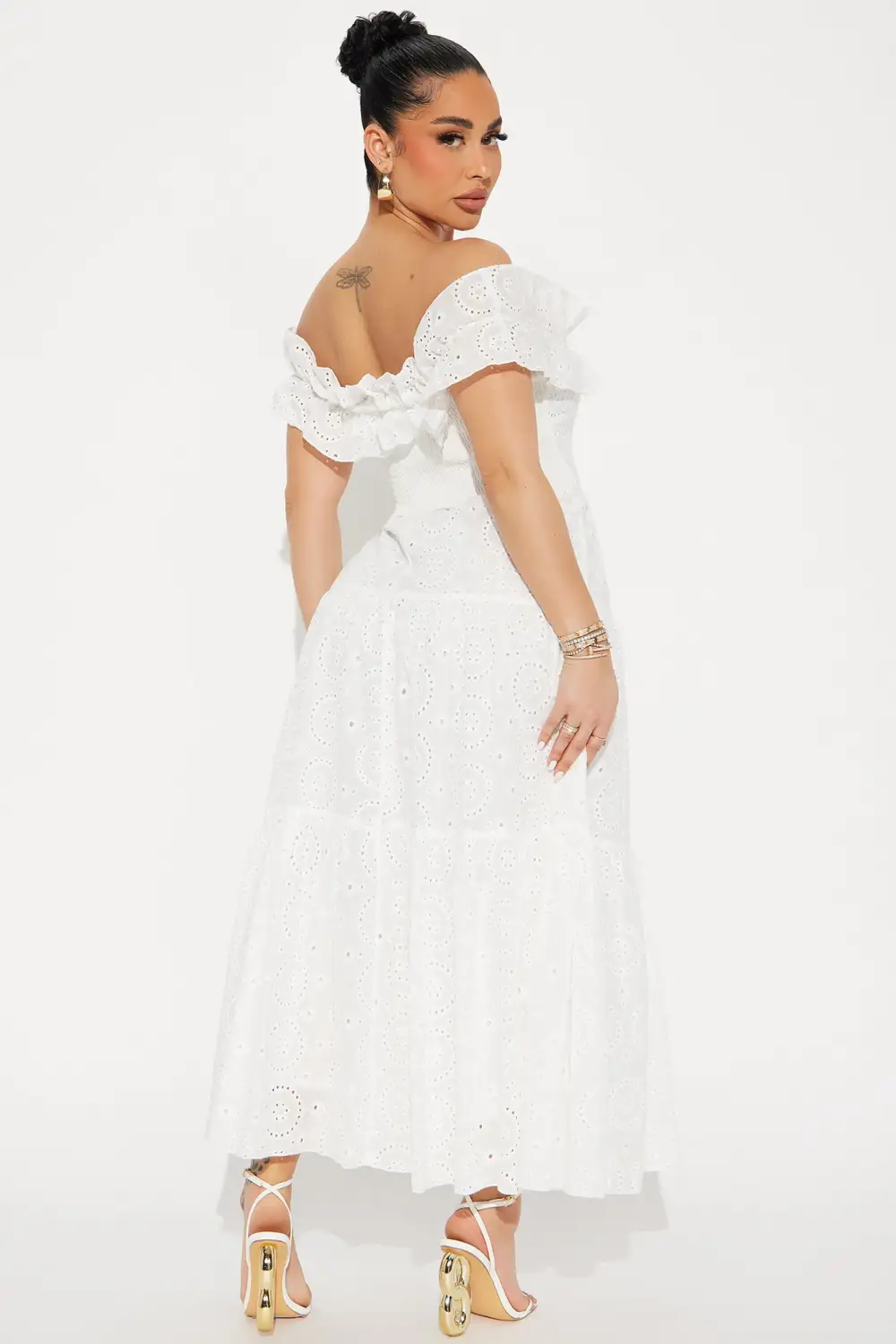 Stephanie Tiered Maxi Dress - White