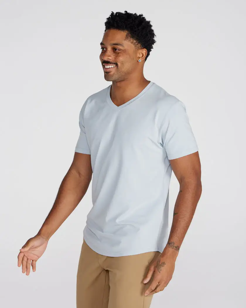 Drop-Cut V-Neck: Lux