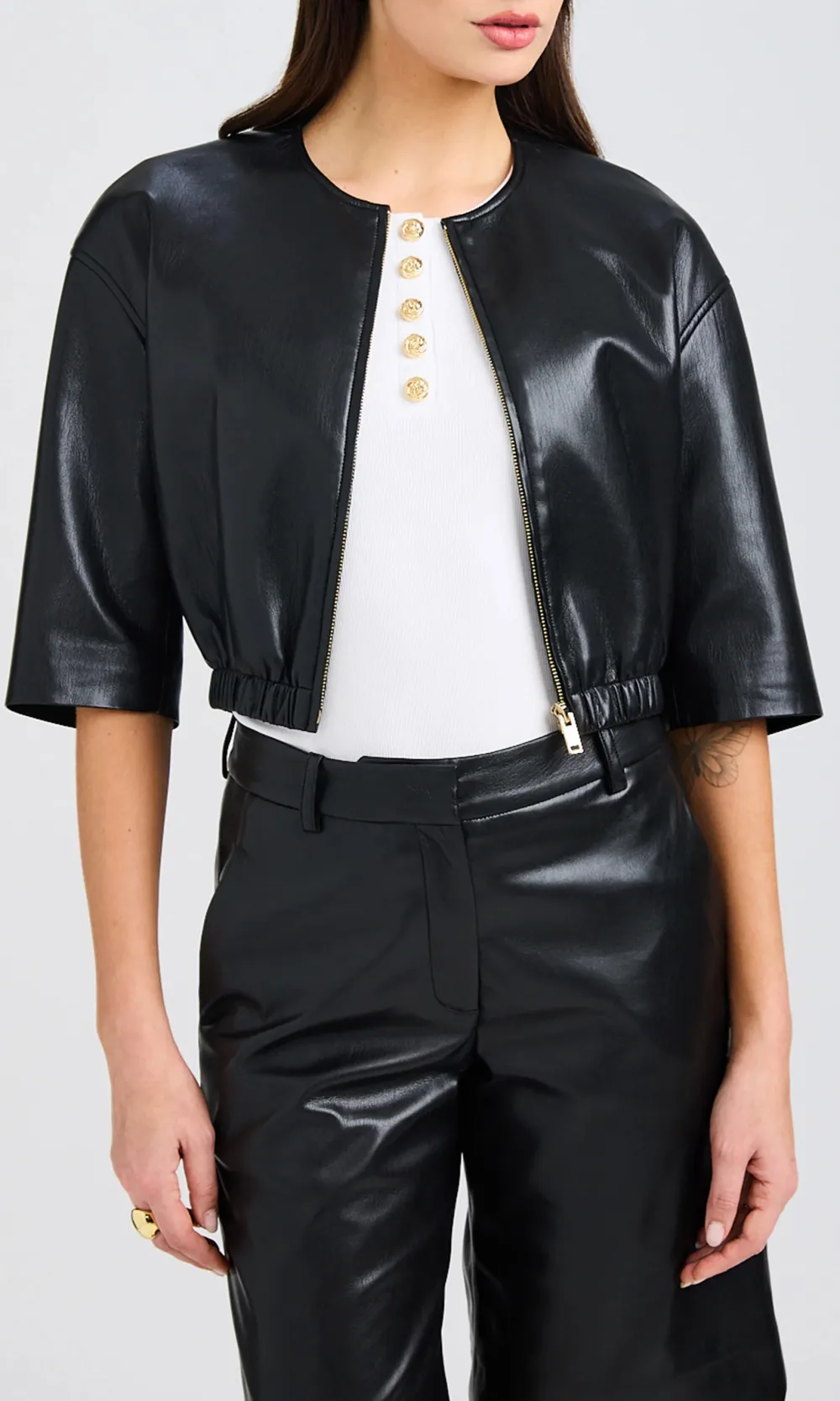 Brando Vegan Leather Bomber