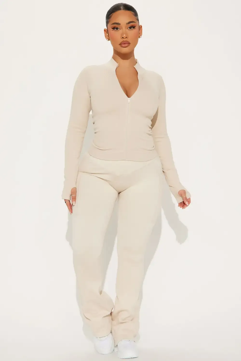 Resistance Effortless Seamless Active Jacket - Light Taupe