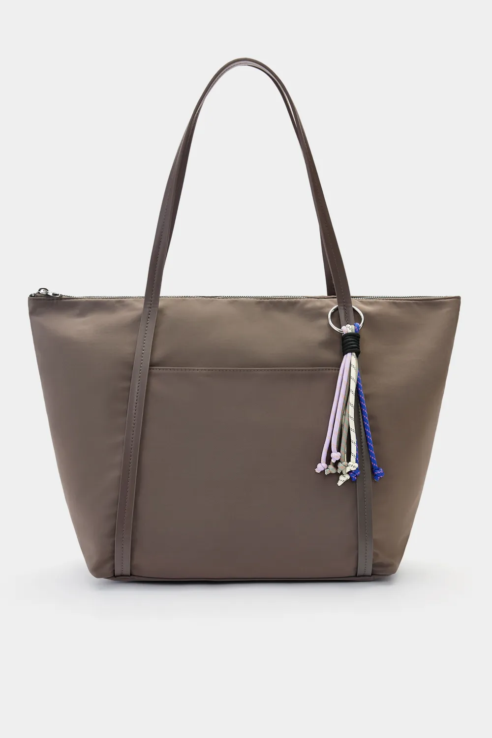 Bolso shopper nylon adorno