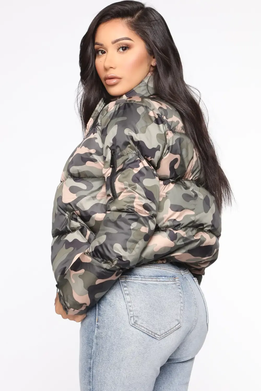 Surviving The Cold Puffer Jacket - Camouflage