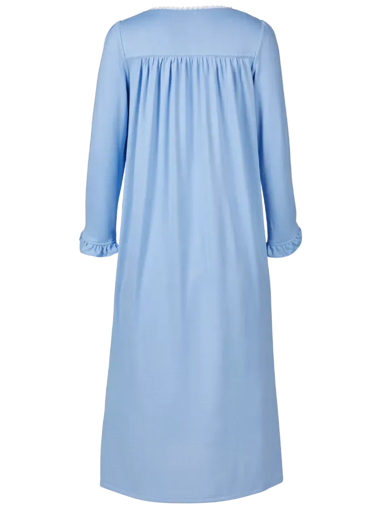 Ella Simone Cozy Nights Sweater-Knit Nightgown