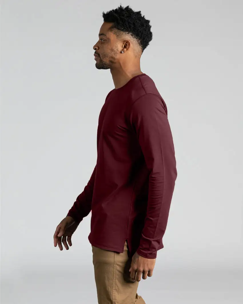 Long Sleeve: Lux Split Hem