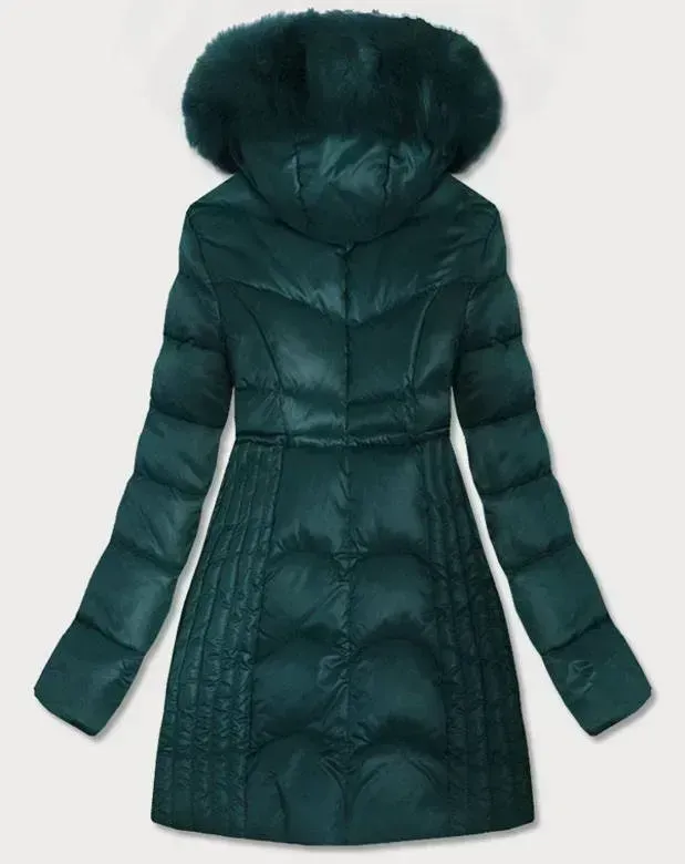 Dark green ladies winter jacket