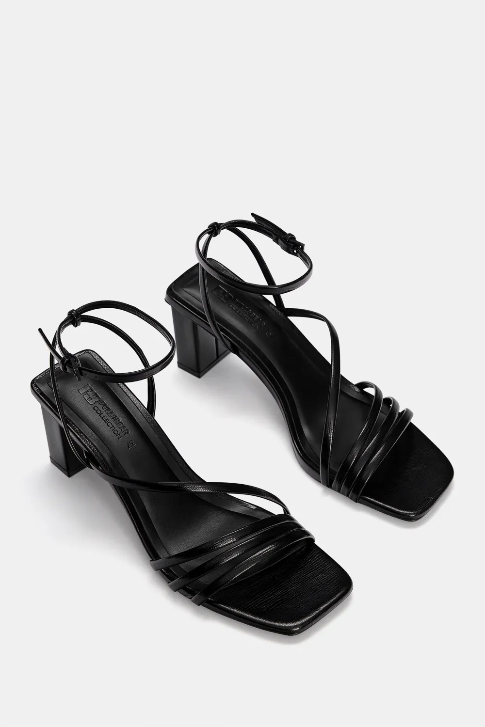 Sandalias tacón tiras