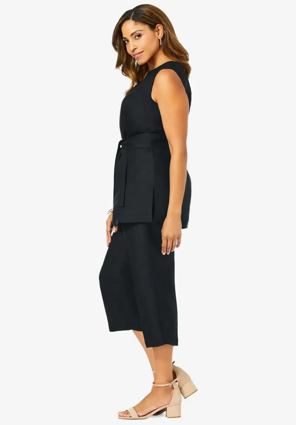 2-Piece Linen Capri Set