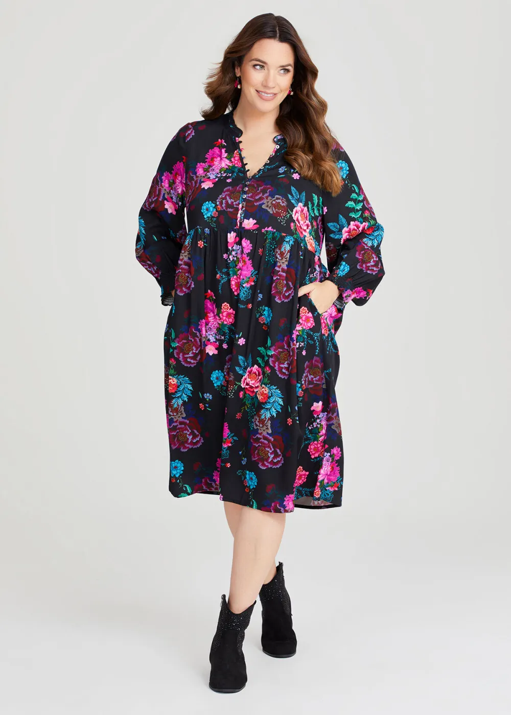 Natural Floral Bouquet Dress