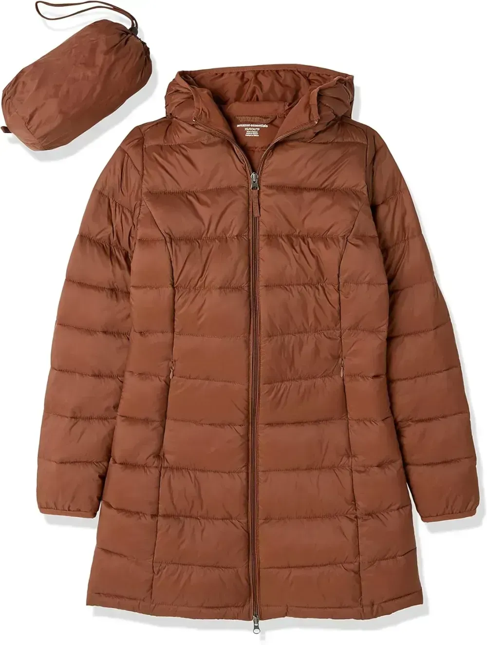 Women's Lightweight Water-Resistant Hooded Puffer Coat (Available in Plus Size)