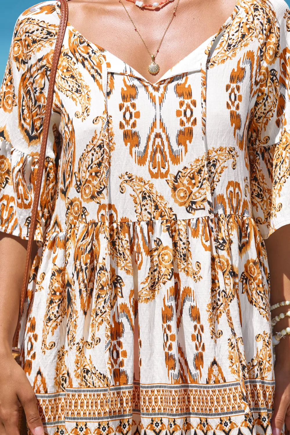 Fields of Boho Ornate Mini Dress