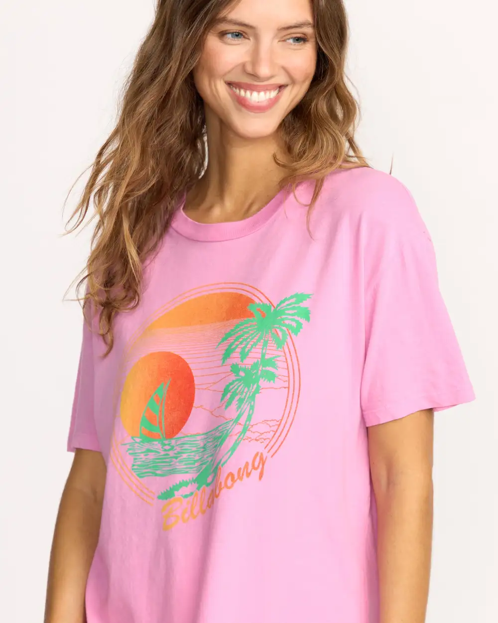 Bright New Day Tee - Bright Rose