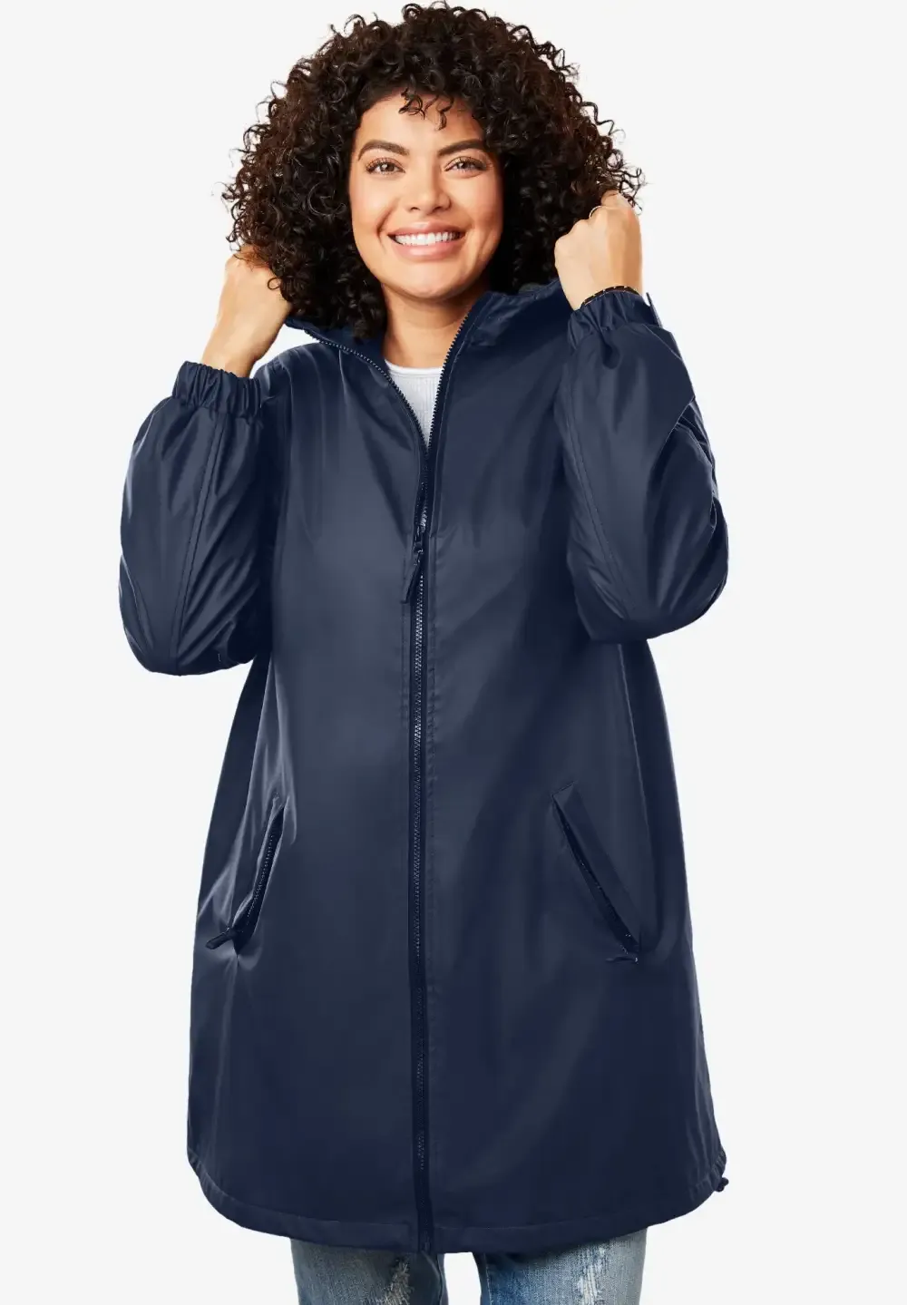 Hooded Slicker Raincoat
